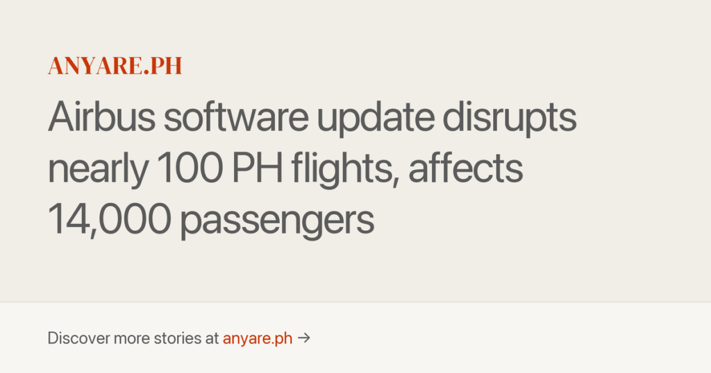 Airbus A320 Software Update: Limited Disruptions Expected image db7eff6d f4a3 420f a150 644007c5a2ca.png