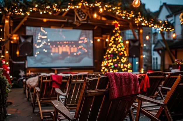 Backyard Cinema Christmas Experience: A Winter Wonderland cozy outdoor christmas cinema setup 98396 91179.jpg