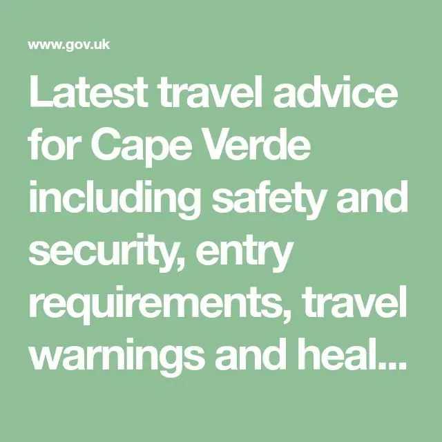 Cape Verde Travel Warning: Alarming Stomach Bug Outbreak Alert image 72a890f9 d9f5 49d3 9299 e669b944ce8a.webp